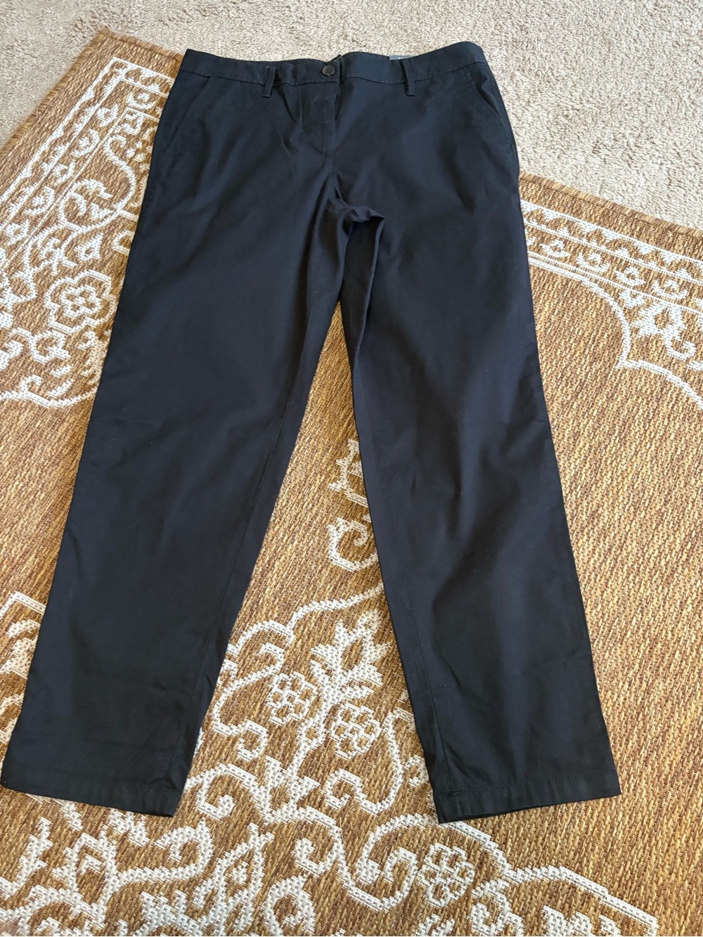 Women's Talbots Navy Blue Relaxed Chino Straight Leg Pants Size 10